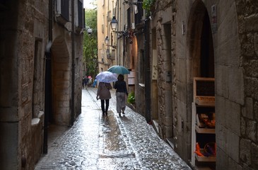rainy day in Girona