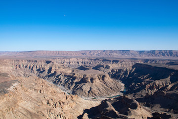 view of fish river canyon in Namibia