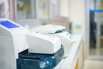 equipment in laboratory.