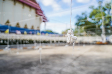 Sacred cord in the temple