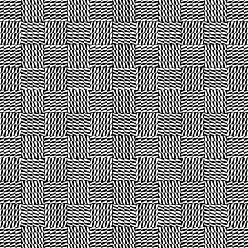 Modern Black And White Geometric Repeating Pattern With Optical Illusion.design For Textile, Fabric, Background, Wallpaper, Backdrop, Surface Templates, Poster And Banner. Pattern Swatch At Eps.