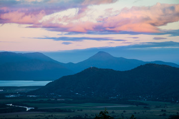Sun sets over Cairns Australia