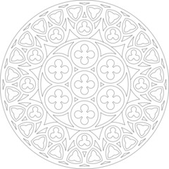 Avila, Spain, rose window