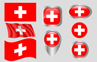Fototapeta premium Flag of Switzerland