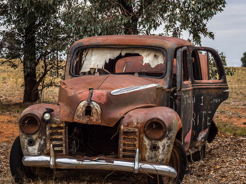 Rusty Abandoned Car