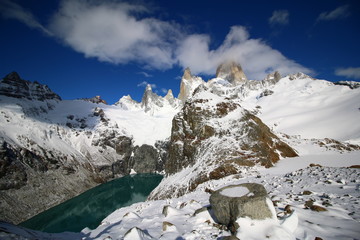 Mt. Fitzroy in Patagonia near the El chalten, Argentina.