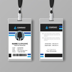 Professional ID card design template