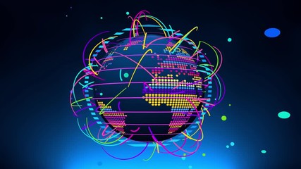 Party Earth 4K Motion Background