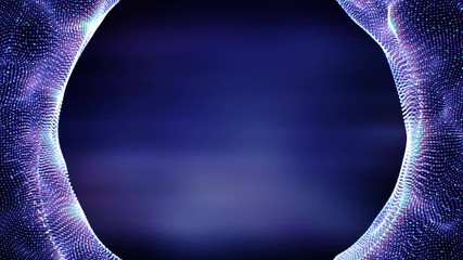 Particle Tunnel 4K Motion Background Loop