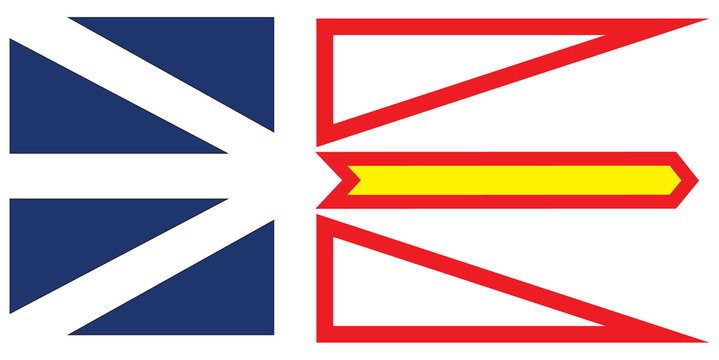 Newfoundland And Labrador Vector Flag