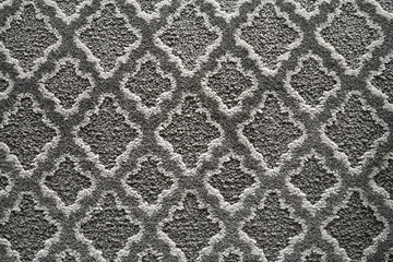 close up on carpet texture in gray color