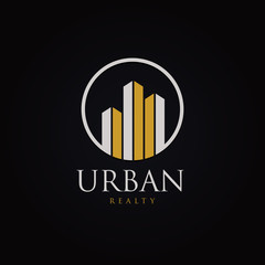 Urban Property Logo With Silver Gold Color