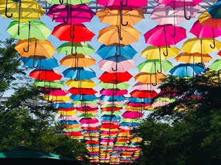 Fototapeta na wymiar Umbrella Sky