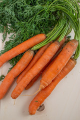 A bunch of carrots. 