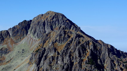 A mountain peak in the High Tatras of Slovakia, an ideal place for high-altitude climbing