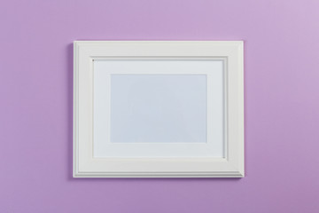  white frame on pink and violet background