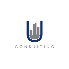 Letter U Urban Realty Consulting Logo Symbol