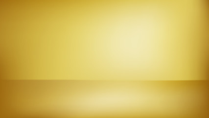 Vector gold metal gredient abstract background empty room with spotlight effect