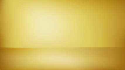 Vector gold metal gredient abstract background empty room with spotlight effect