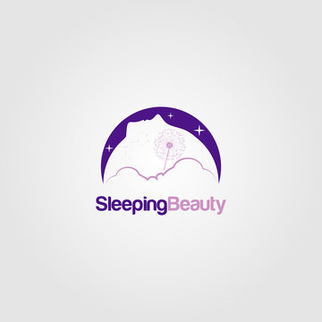 Sleeping Beauty Dream Logo Sign Symbol Icon