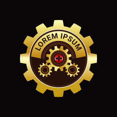 Watch Gear Logo Template Sign Symbol Icon