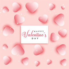 valentines day hearts pattern background design