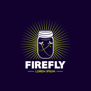 Firefly Jar Logo Sign Symbol Icon