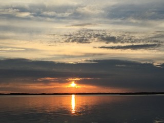 Sunset reflexion