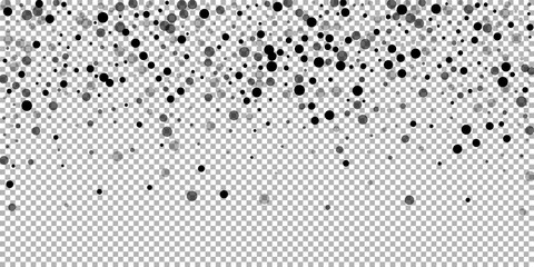 Scattered random black dots. Dark points dispersio