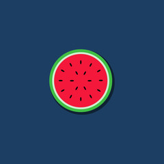 Watermelon Fruit Vector Illustration