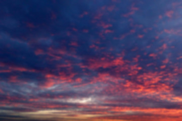 dramatic sky at sunset time for background