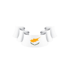 Cyprus flag, vector illustration on a white background
