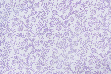 Decorative Floral Violet Pattern