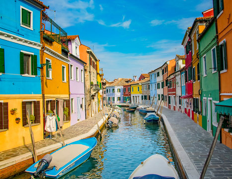 Sea canal in Burano
