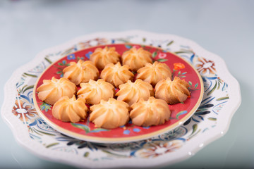 Handmade biscuits on a plate