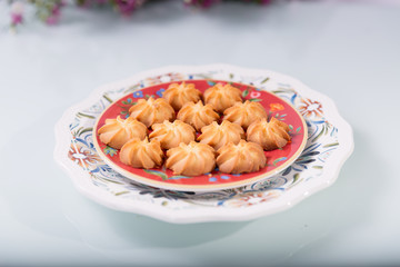 Handmade biscuits on a plate