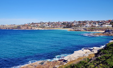 Fototapeta na wymiar Bondi to Coogee coastal walk, Sydney, Australia