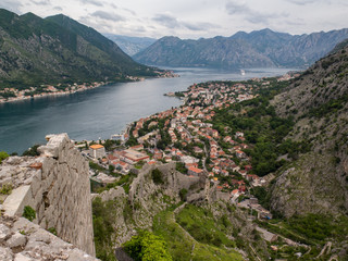 Fortifications above Kotor Montenegro