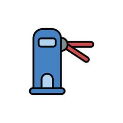 Access door flat vector icon sign symbol