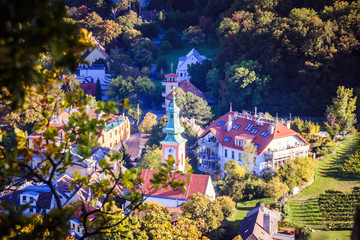 Kahlenbergerdorf im Herbst in Wien, Österreich