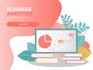Data analysis concept. Can use for web banner, infographics.