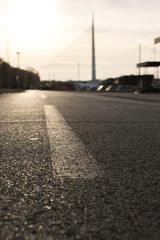 Road, low perspective