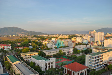 Fototapeta na wymiar Vietnam, Nha Trang city. City view