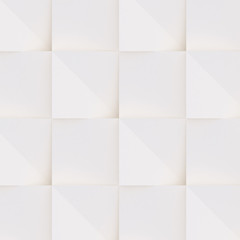 3D pattern made of white and beige geometric shapes, creative background or wallpaper surface made of light and shadow. Futuristic seamless decorative abstract texture design, simple graphic elements