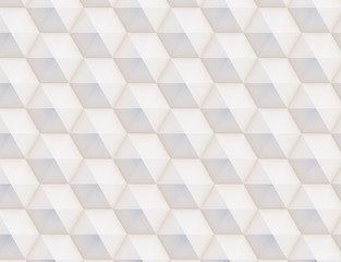 3D pattern made of white and beige geometric shapes, creative background or wallpaper surface made of light and shadow. Futuristic seamless decorative abstract texture design, simple graphic elements