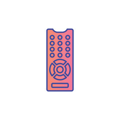 Remote control flat vector icon sign symbol