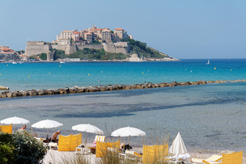 Calvi, plaża