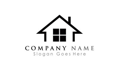 vector house icon logo