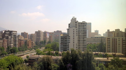 Obraz premium santiado do chile buildings