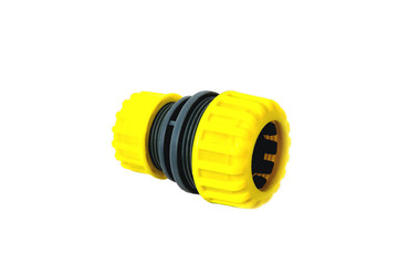 connector for hoses of different diameters white background close-up